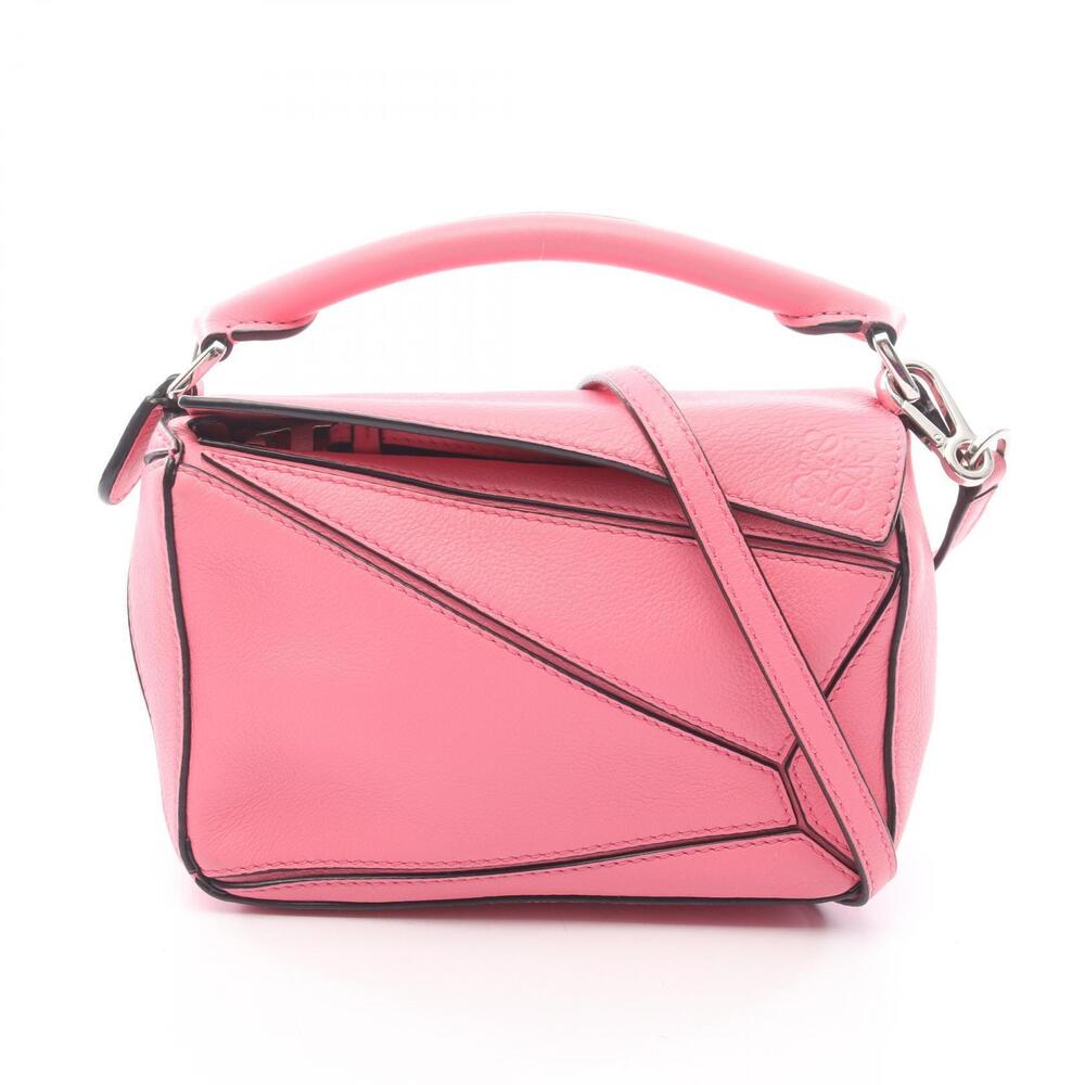 Loewe Puzzle Bag Handbag Leather Pink
